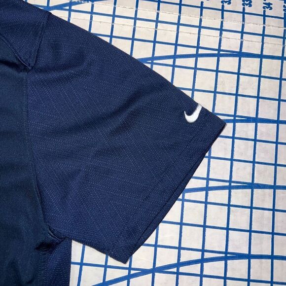 Nike Denver Broncos Dri Fit Polo Shirt Short Sleeve Chest Logo Blue Orange - Picture 6 of 8